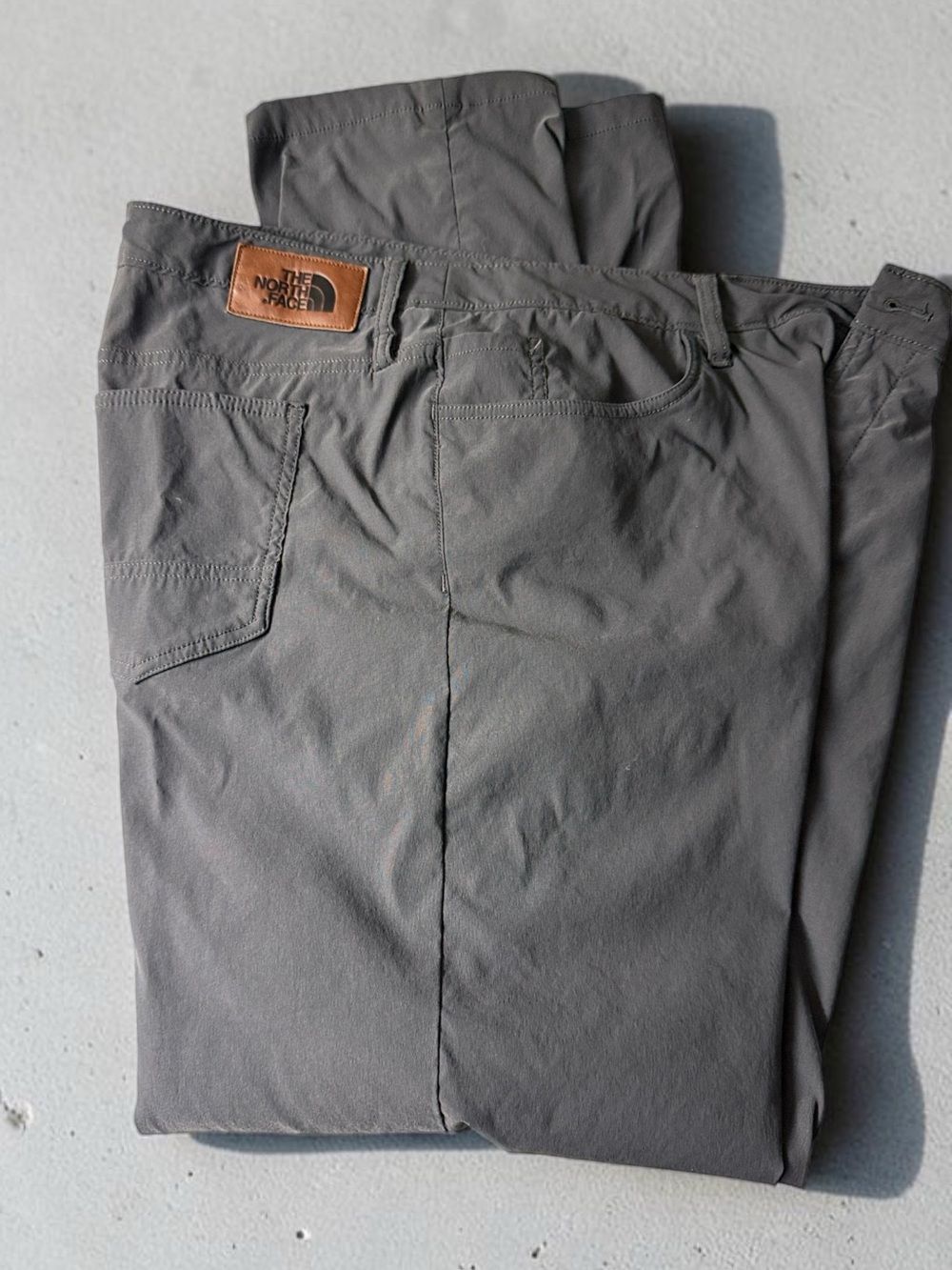 The North Face Men’s Black Cargo Pants with Leather Logo Patch - W36/L32
